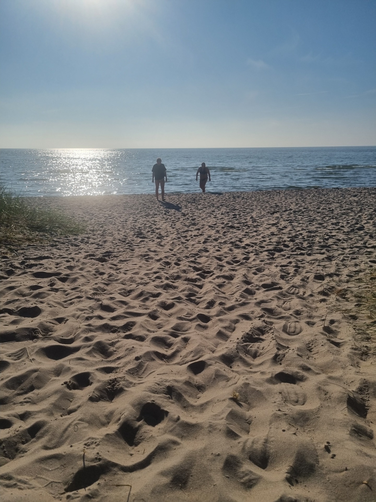 Bad på Gotland i Tofta efter utställningen.